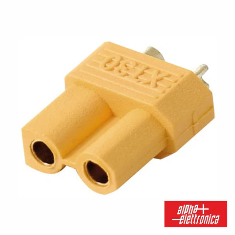 Ficha XT30 Fêmea P/ Bateria ALPHA