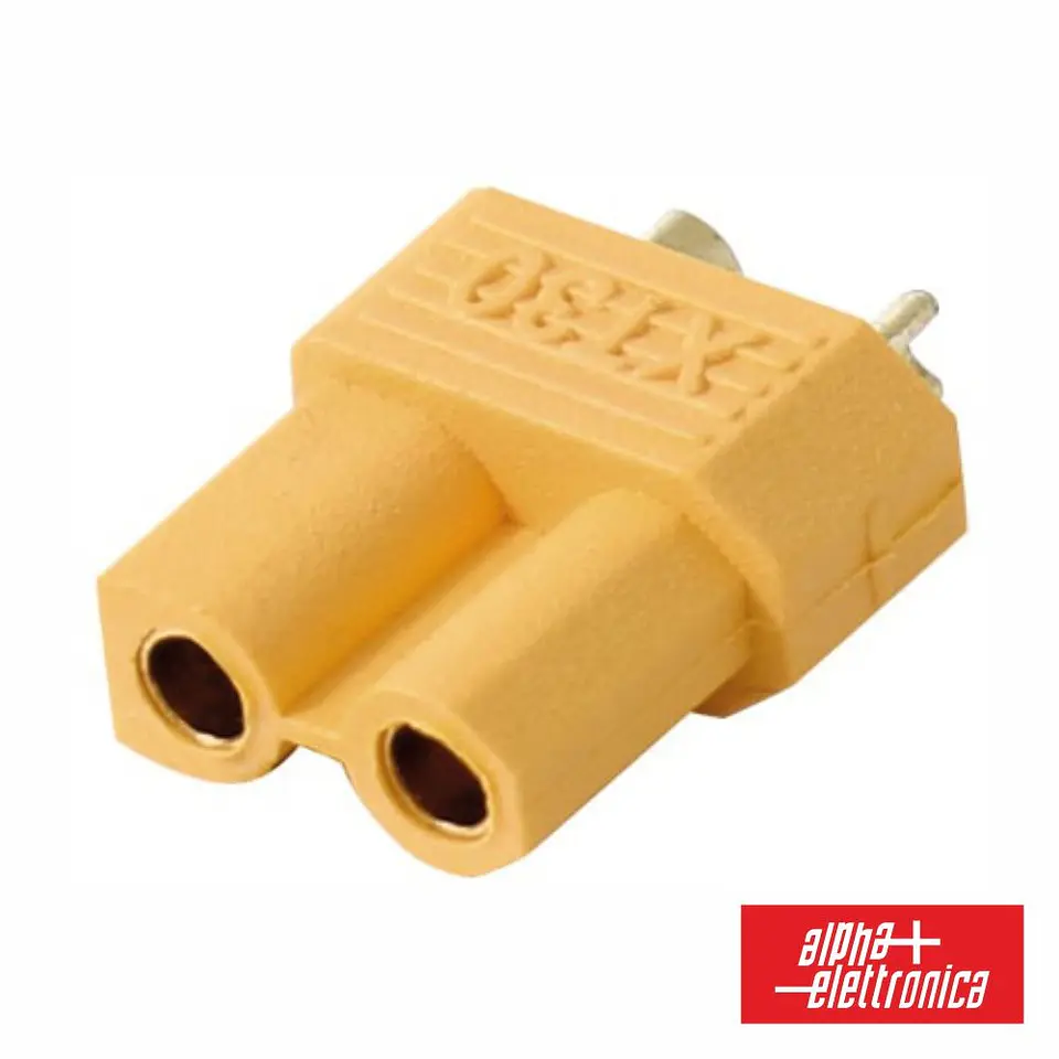 Ficha XT30 Fêmea P/ Bateria ALPHA 1