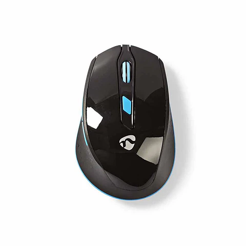 Rato S/ fios Seis botões Preto/Azul NEDIS