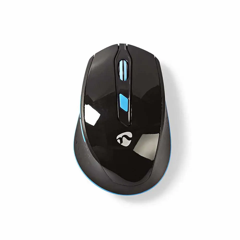 Rato S/ fios Seis botões Preto/Azul NEDIS 1