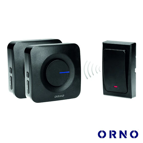 Campainha Portátil C/ 2 Receptores 200m ORNO
