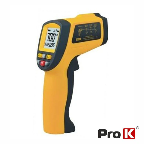Termómetro IR Digital C/ Laser-50ºC a 700ºC Industrial PROK