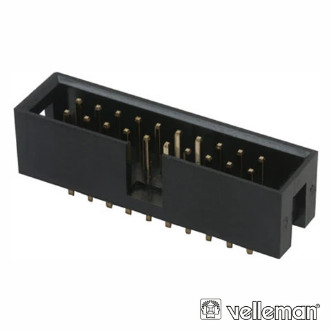 FICHA CONECTORA MACHO P/ CI RECTO 2.54MM 20P VELLEMAN