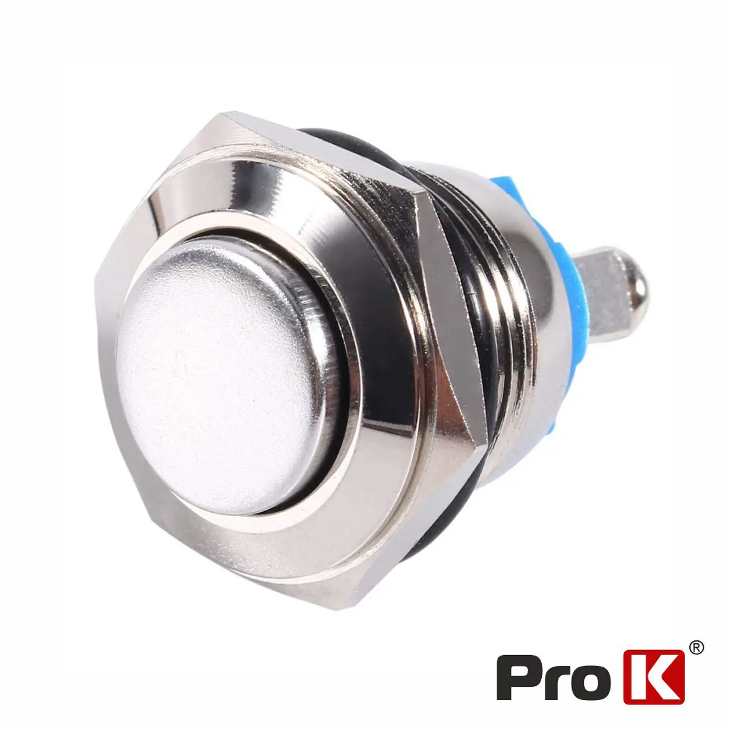 Comutador Pulsador Redondo IP65 230V Off/ (On) N.A PROK 1