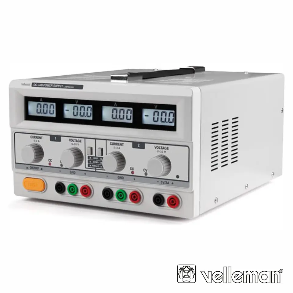 FONTE DE ALIMENTAÇÃO DIGITAL DUPLA 2x0-30V / 0-3A 5VDC 3A 1