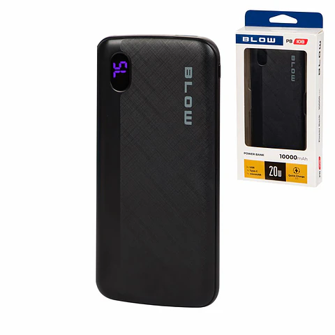 Powerbank 10000mAh 20W QC/PD 2x USB-A 1x USB-C BLOW