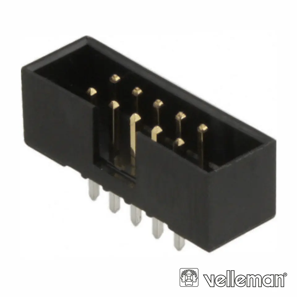FICHA CONECTORA MACHO P/ CI RECTO 2.54MM 10P VELLEMAN 1