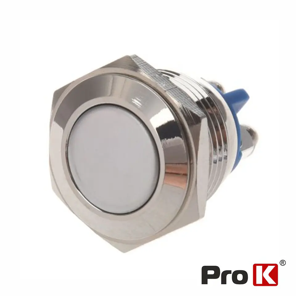Comutador Pulsador Redondo IP65 230V Off/ (On) N.A PROK 1