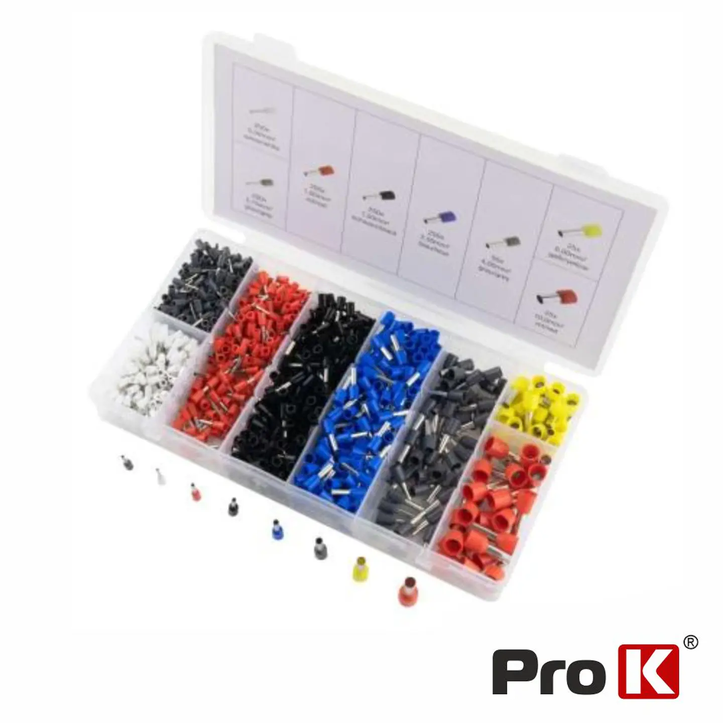 Conjunto de 1200 Terminais de Ponteira PROK 1