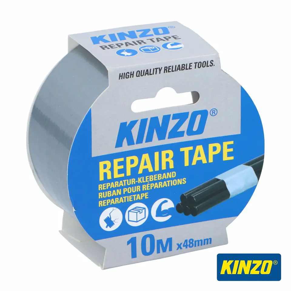 Fita Adesiva Americana Cinzento 48mm 10m KINZO 1