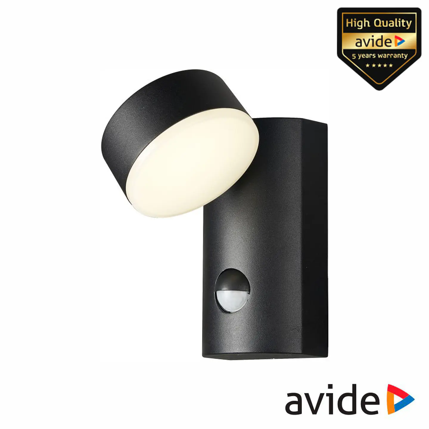 Candeeiro Parede LED 12W C/ Sensor 4000K 428lm IP54 AVIDE 1