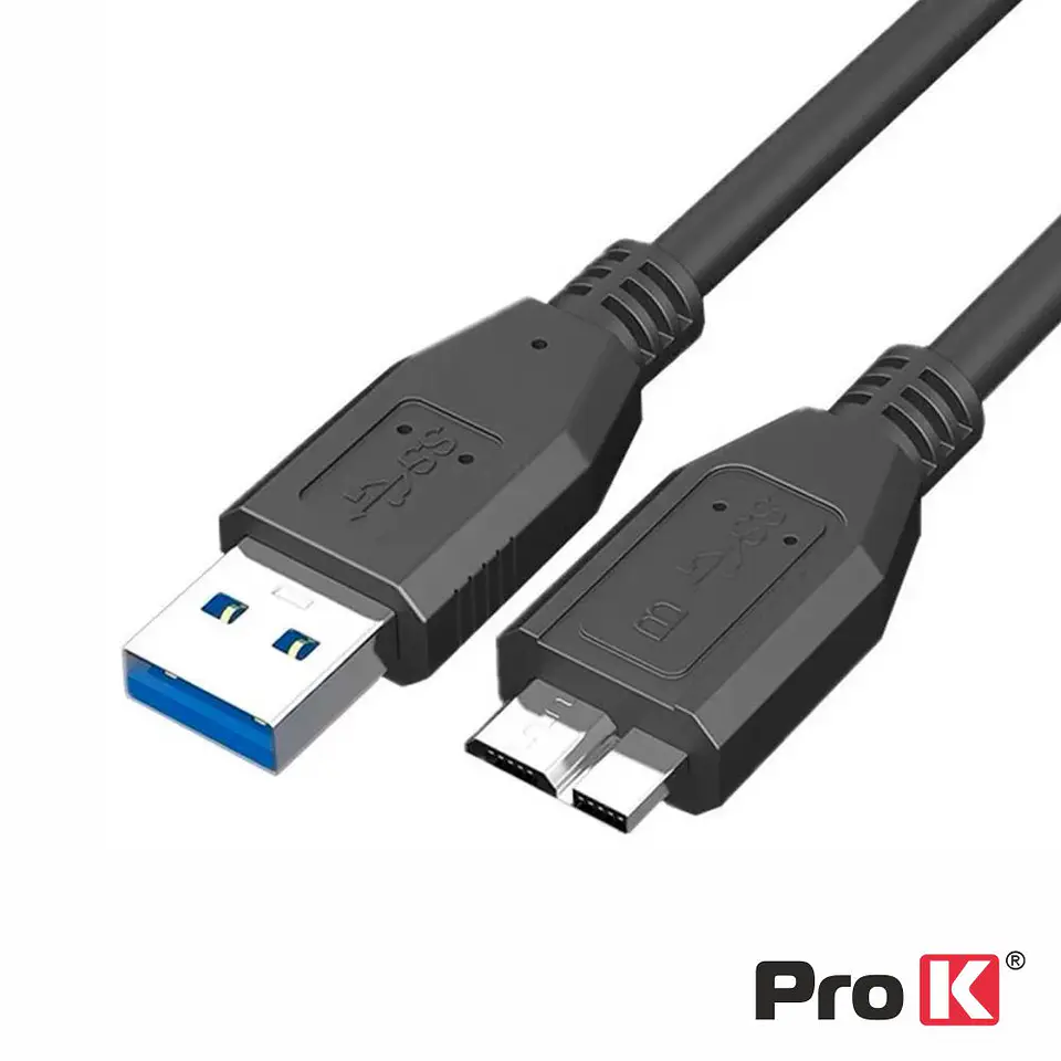 CABO USB-A 3.0 MACHO / MICRO USB-B MACHO 1.8M PROK 1