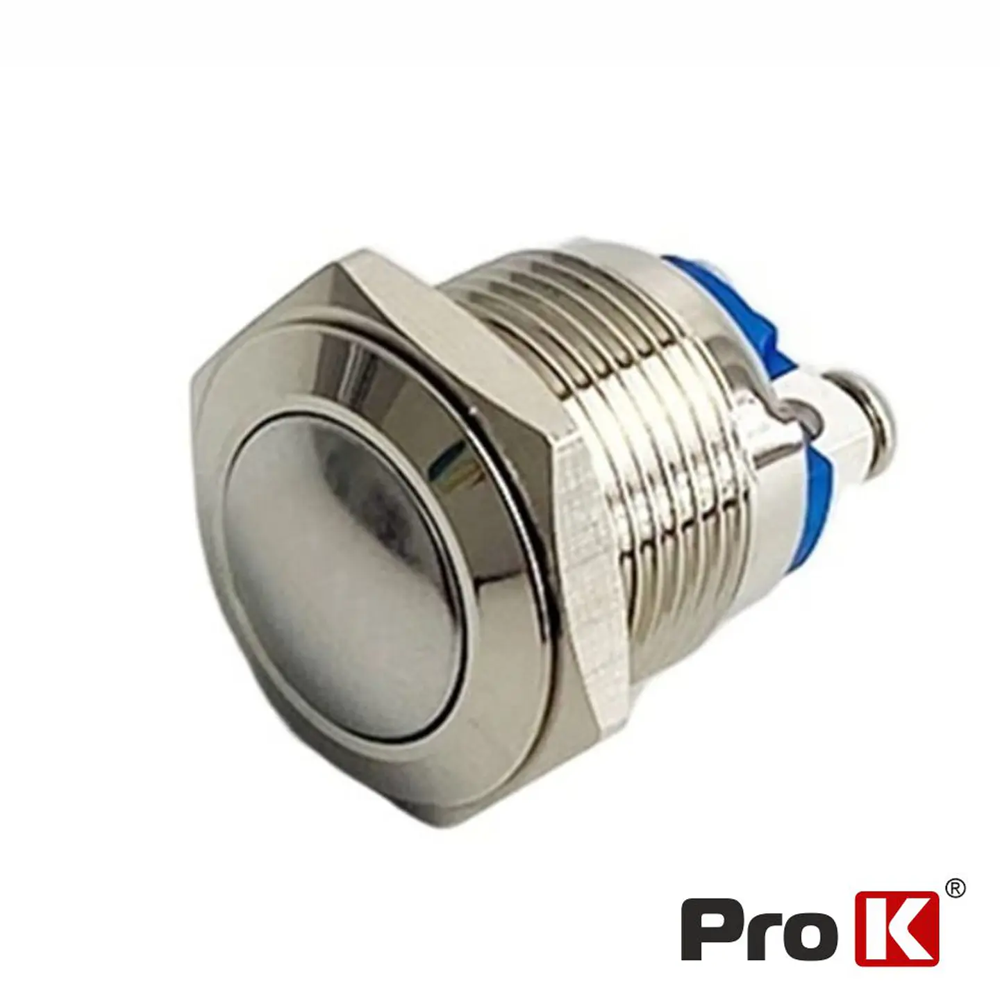 Comutador Pulsador Redondo IP65 230V Off/ (On) N.A PROK 1