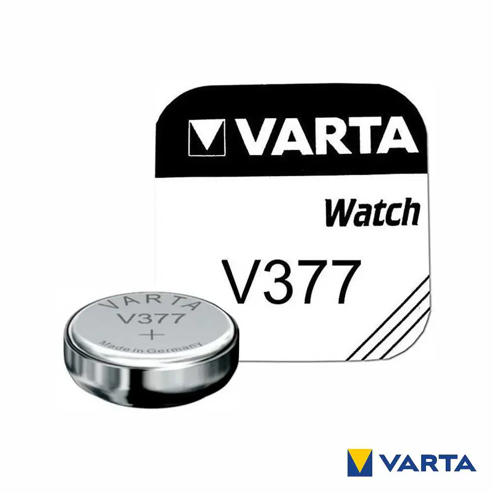 Pilha Alcalina Botão V377/SR626SW/AG4/SR66 1.5V Ag2O VARTA 1