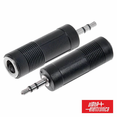 FICHA ADAPTADORA 3.5MM MACHO ST / 6.35MM FÊMEA ST