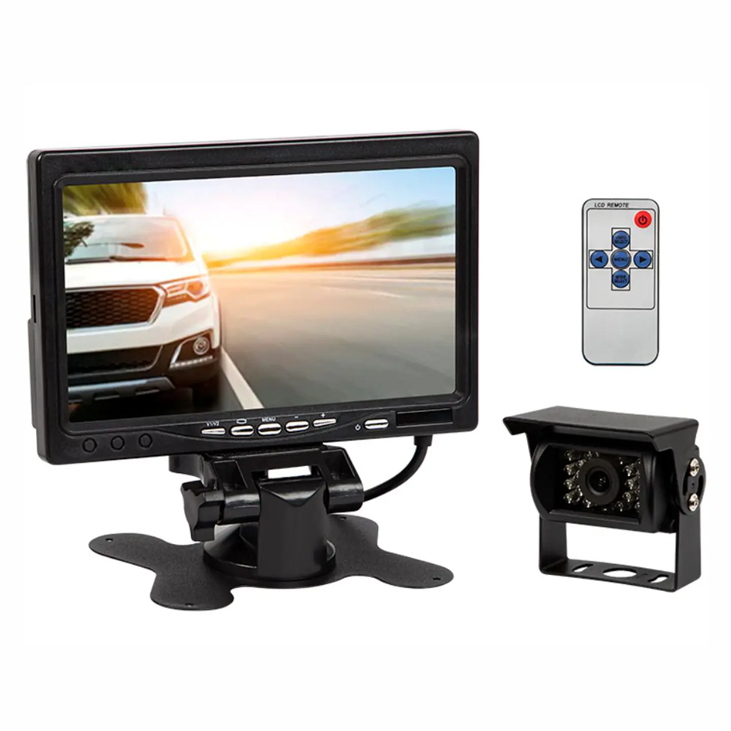 Câmara de Marcha-Atrás P/ Automóvel IP67 + Monitor 7
