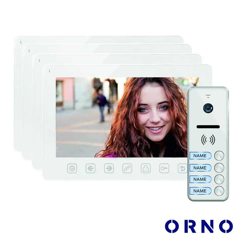 Vídeo Porteiro C/ 4 Lcd 7