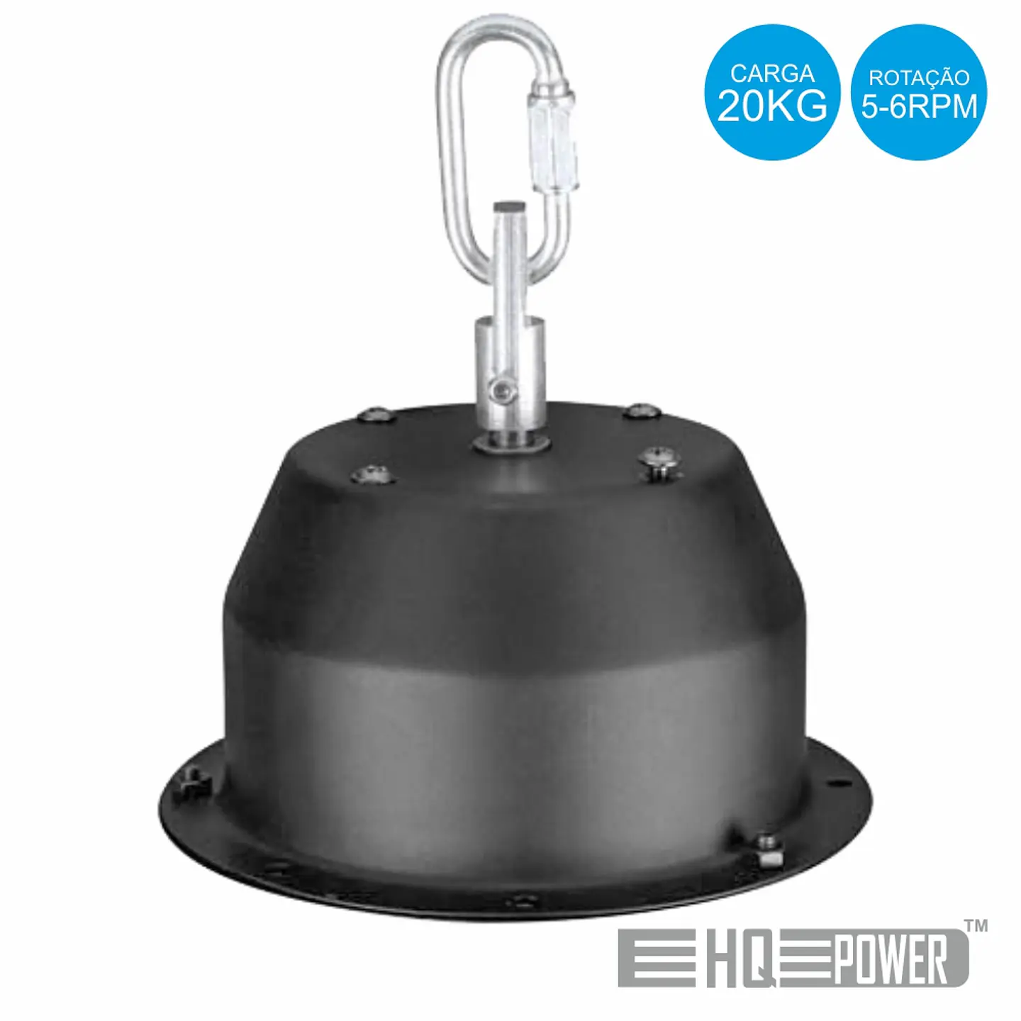 MOTOR P/ BOLA DE ESPELHOS 5-6 RPM 230VAC 20KG MAX 1