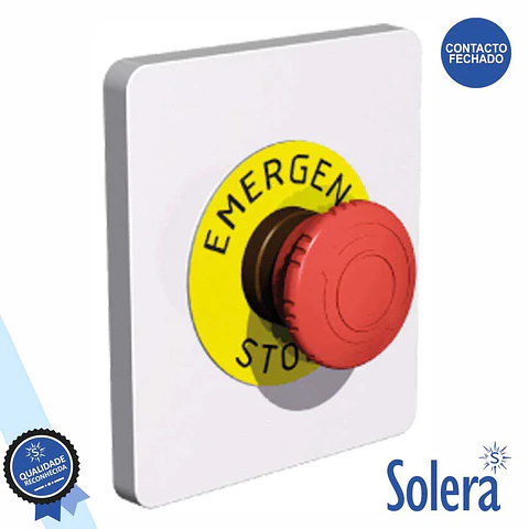 PULSADOR DE EMERGÊNCIA PAREDE 230V SOLERA