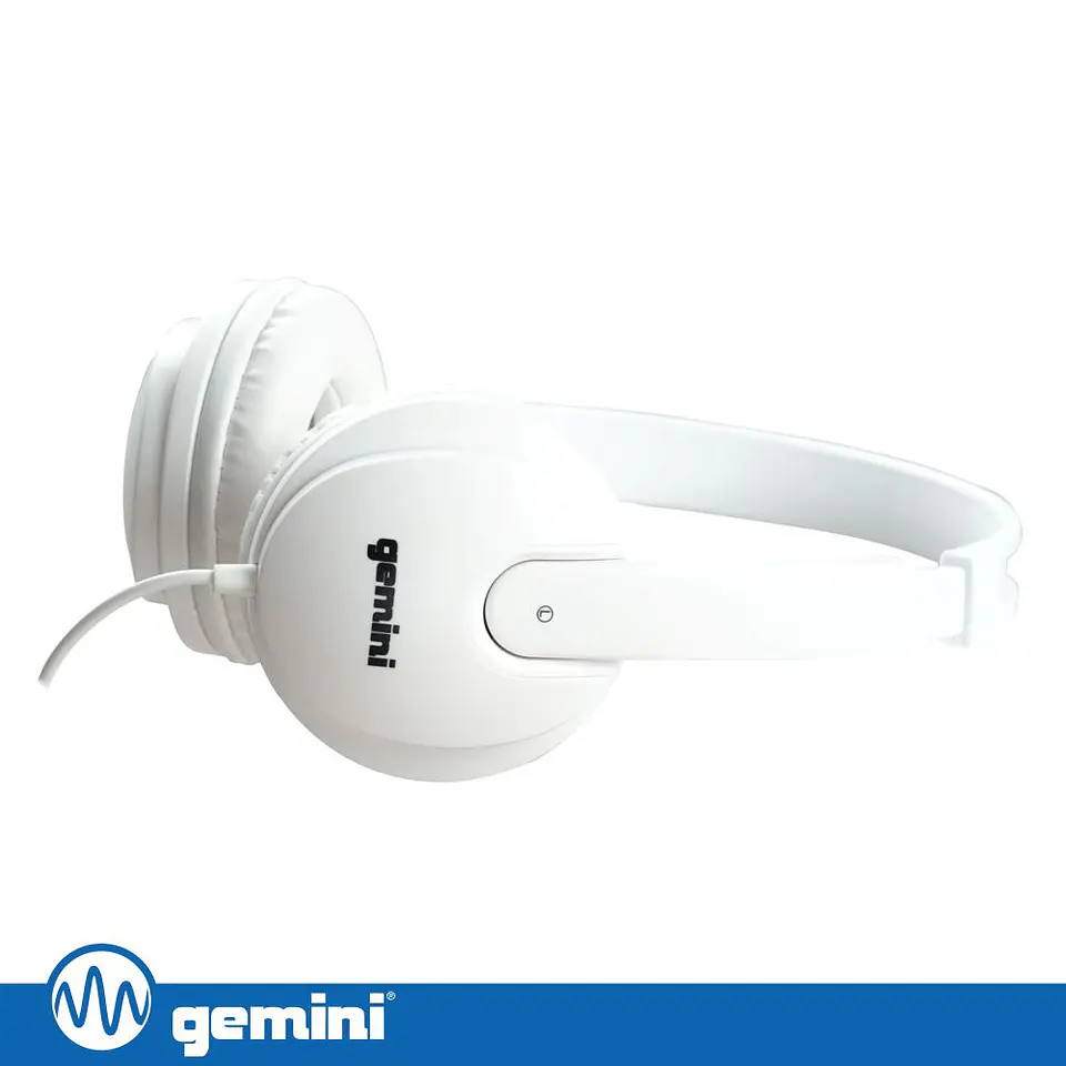 Auscultadores DJ Branco GEMINI 1