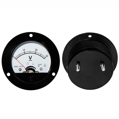 Voltímetro Analógico de Painel 30V DC