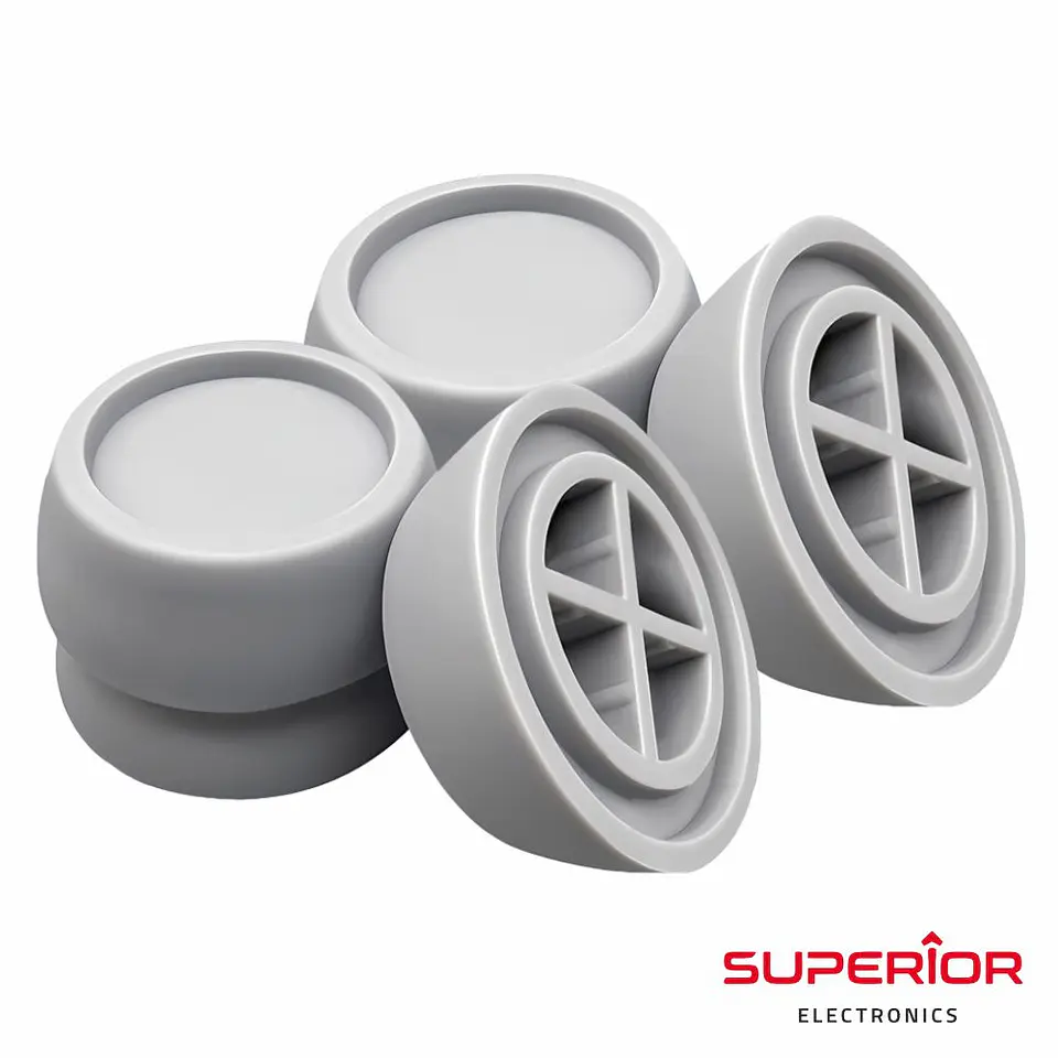 Conjunto de 4 Pés Antivibração P/ Máquina de Lavar SUPERIOR 1
