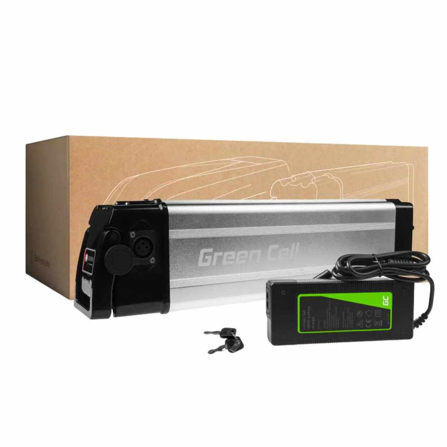 Bateria P/ E-Bike 36V 11Ah C/ Carregador GREEN CELL 1
