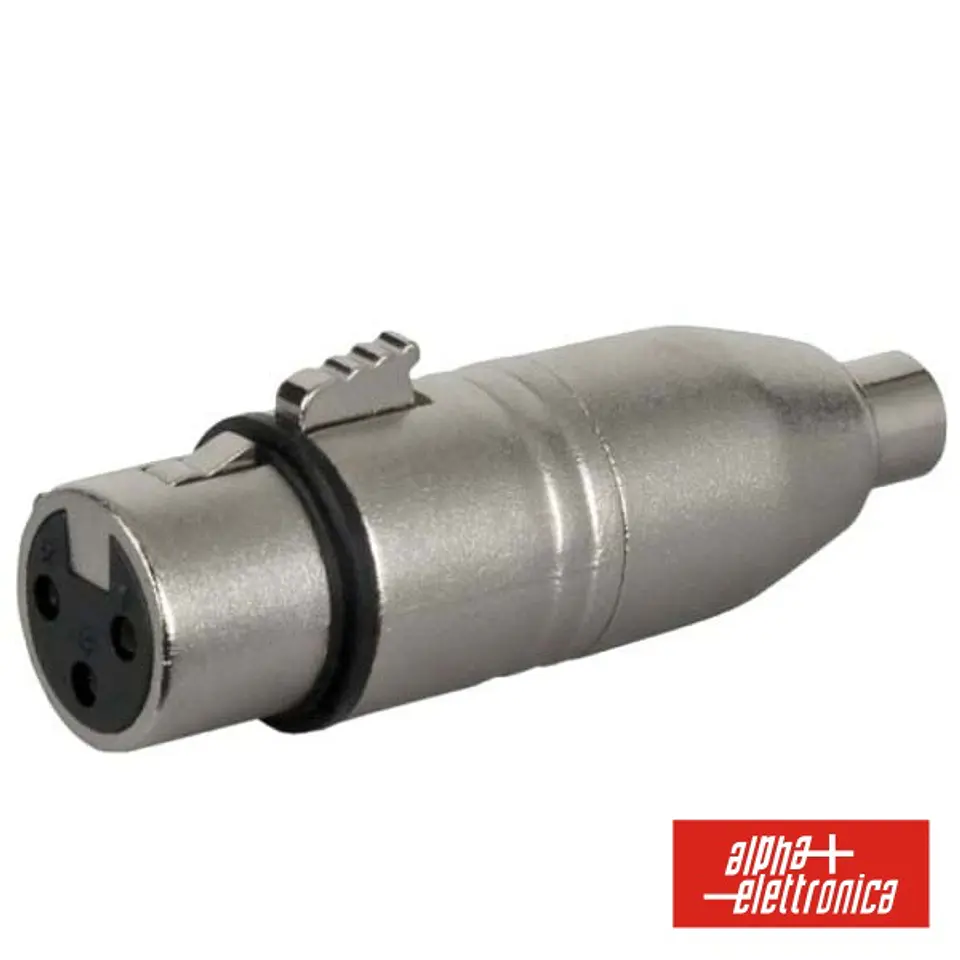 FICHA ADAPTADORA XLR 3P FÊMEA / RCA FÊMEA 1