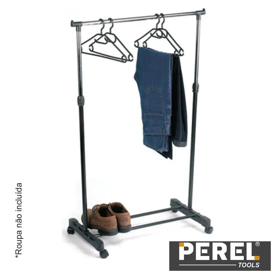 CABIDE PARA ROUPA 80X43X165CM VELLEMAN 1
