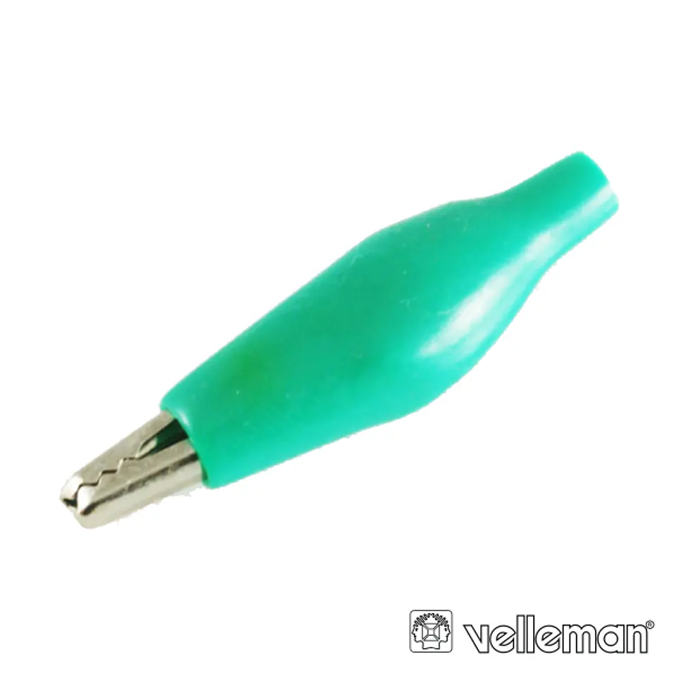PINÇA CROCODILO 27MM ISOLADA VERDE 1