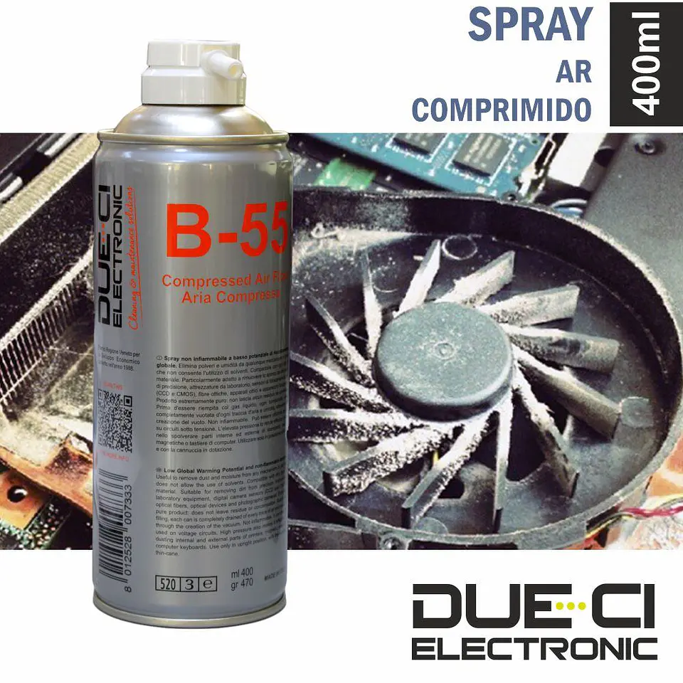SPRAY DE 400ML AR COMPRIMIDO DUE-CI 1