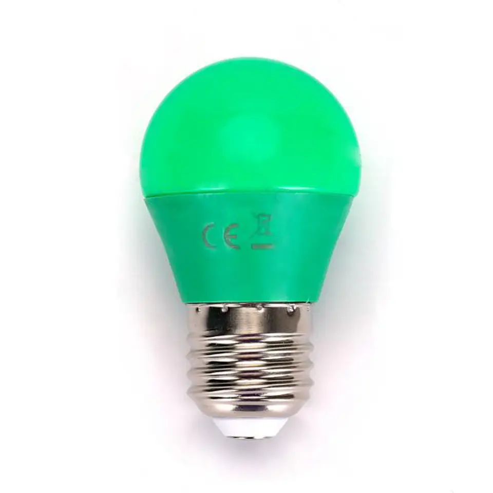 Lâmpada E27 4W= 30W 230V LED Verde 1