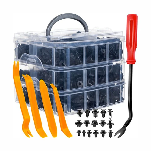 Conjunto de 620 Molas de Fixação Universais P/ Automóvel