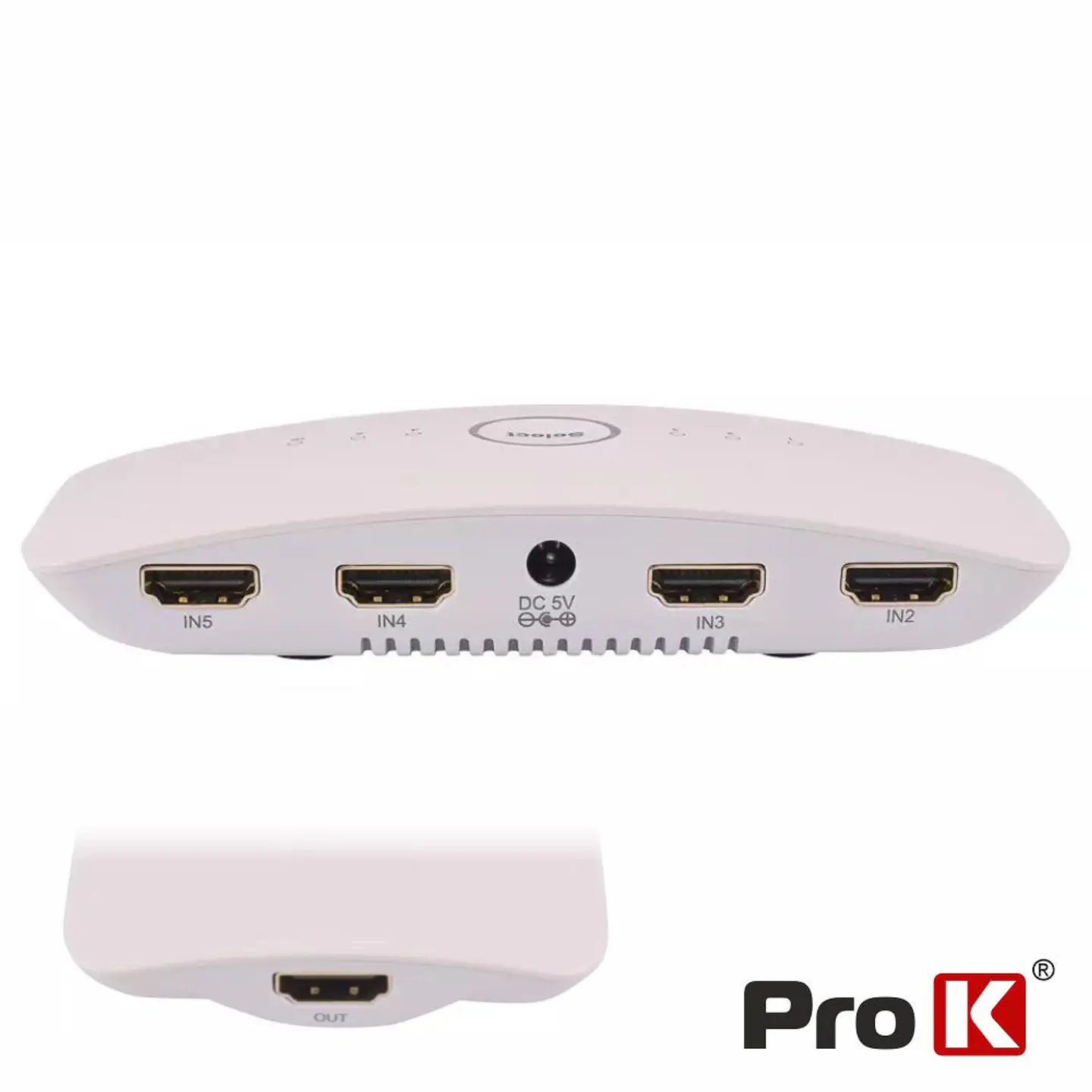 Distribuidor Comutador HDMI 4 Entradas 1 Saída 4K PROK 1