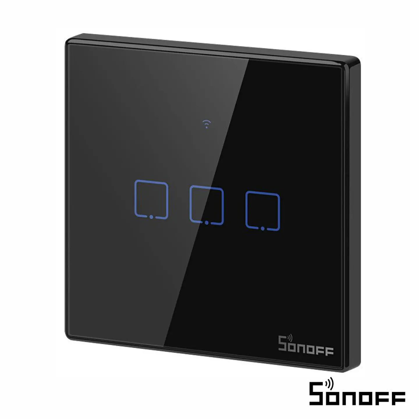 Interruptor Parede Tátil Triplo WiFi+RF 3 Gang SONOFF 1