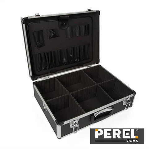 Mala Transporte Ferramentas Preta 455x330x152mm Perel