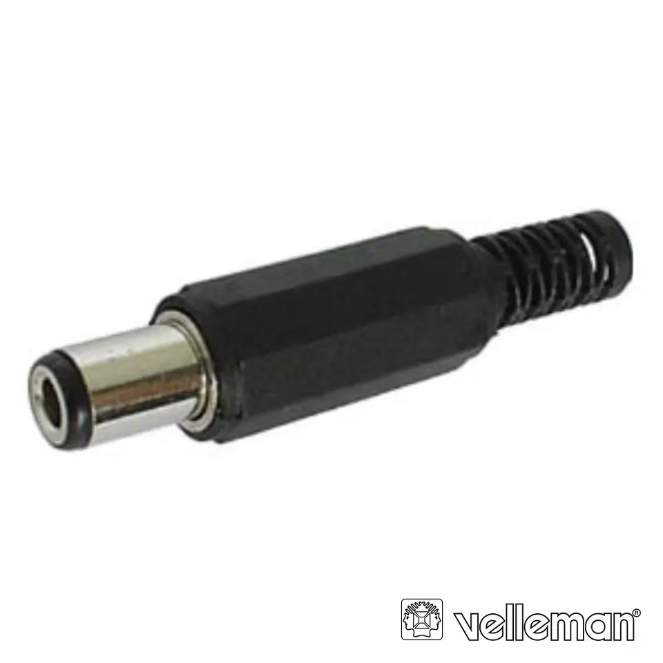 FICHA ALIMENTAÇÃO DC FÊMEA Ø3.1x6.3MM C/ 10MM P/ SOLDAR 1