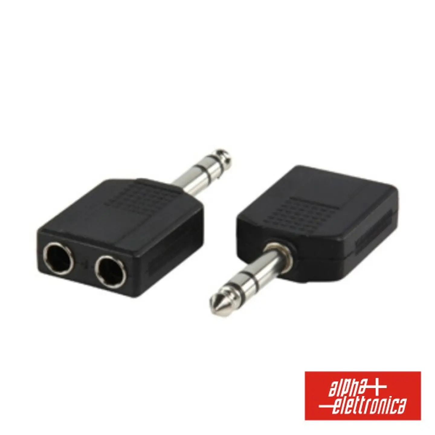 FICHA ADAPTADORA JACK 6.35MM MACHO / 2 JACK 6.35MM FÊMEA ST 1