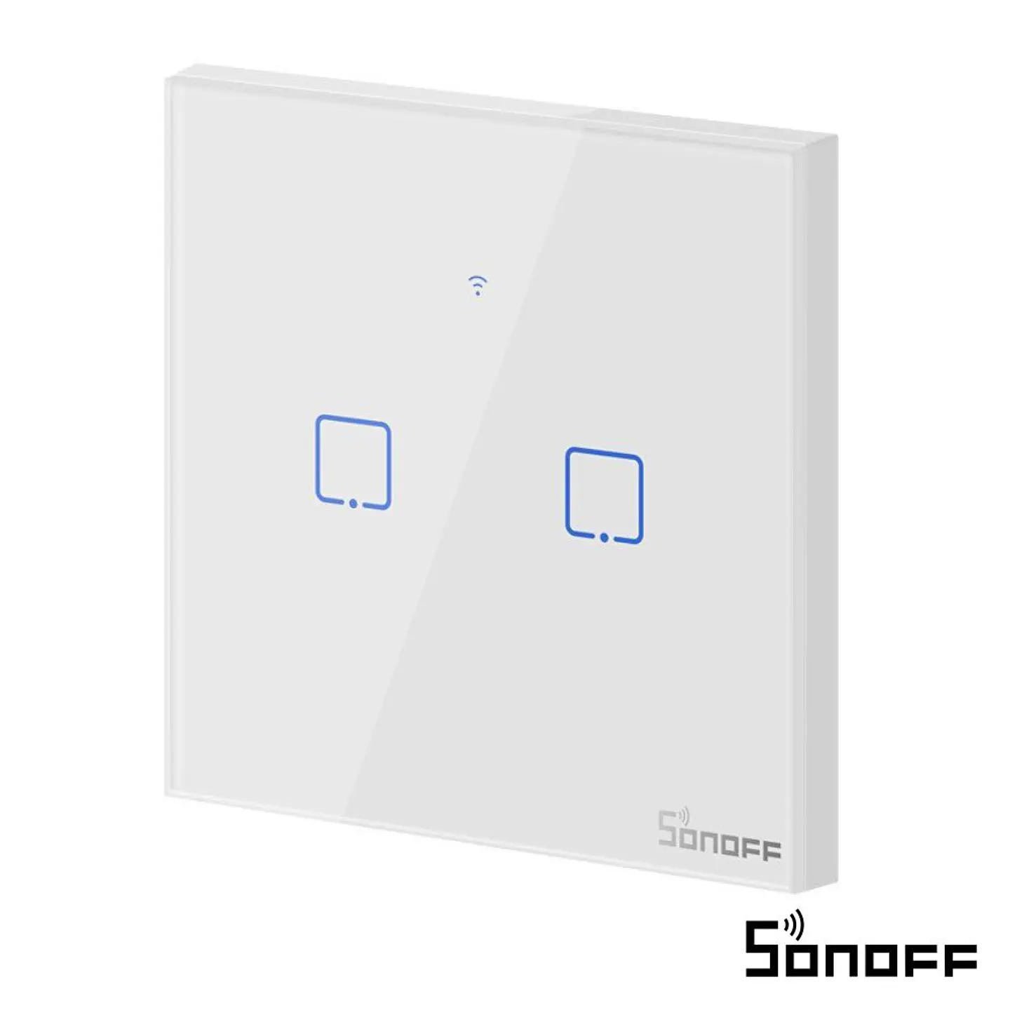 Interruptor Parede Tátil Duplo WiFi 2 Gang SONOFF 1