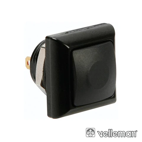 INTERRUPTOR PRESSÃO MINIATURA 1P SPST OFF-(ON) PRETO