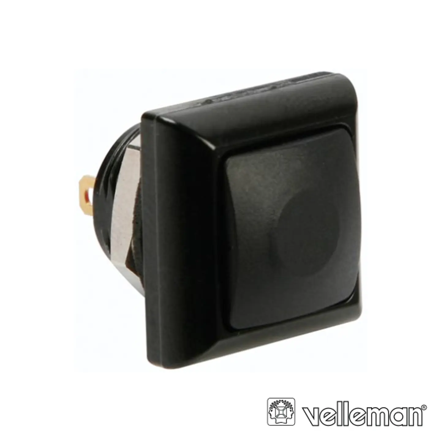 INTERRUPTOR PRESSÃO MINIATURA 1P SPST OFF-(ON) PRETO 1