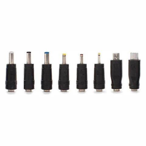 Conjunto 8 Fichas Adaptadoras DC Ø5.5-2.1mm