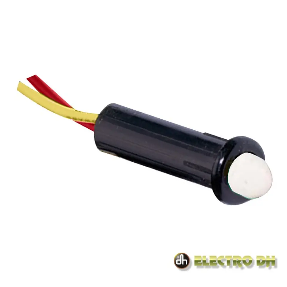 LED PILOTO ALTO BRILHO INTERMITENTE VERMELHO 5MM 12V EDH 1