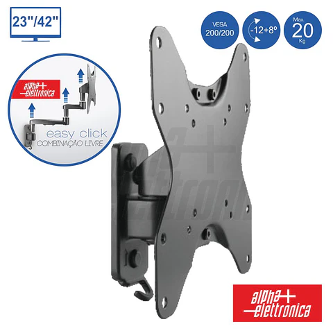SUPORTE LCD/LED 23/42" 20KG  VESA 200/200