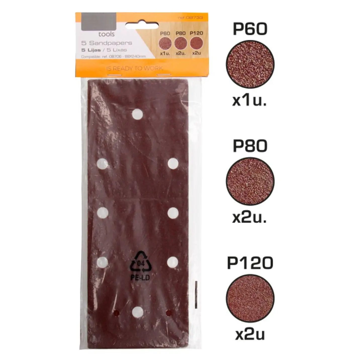 CONJUNTO 5 FOLHAS LIXA 1
