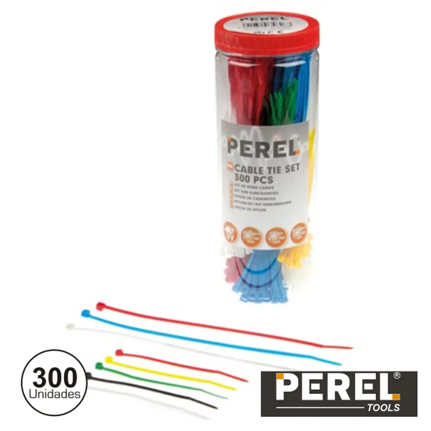 CONJUNTO 300 BRAÇADEIRAS NYLON PEREL 1