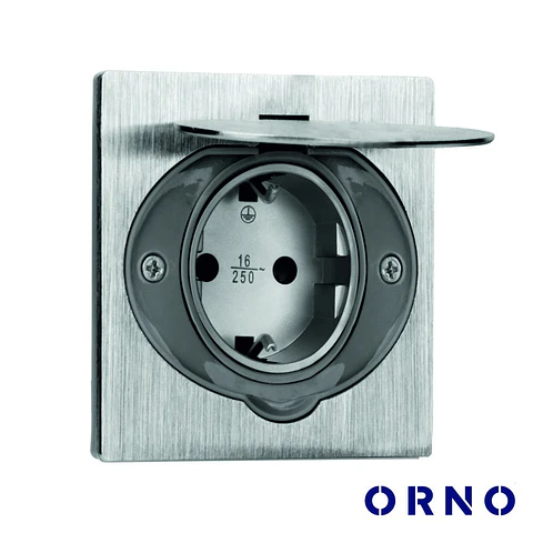 Tomada Elétrica Encastrar 1x Schuko IP44 86x57mm ORNO