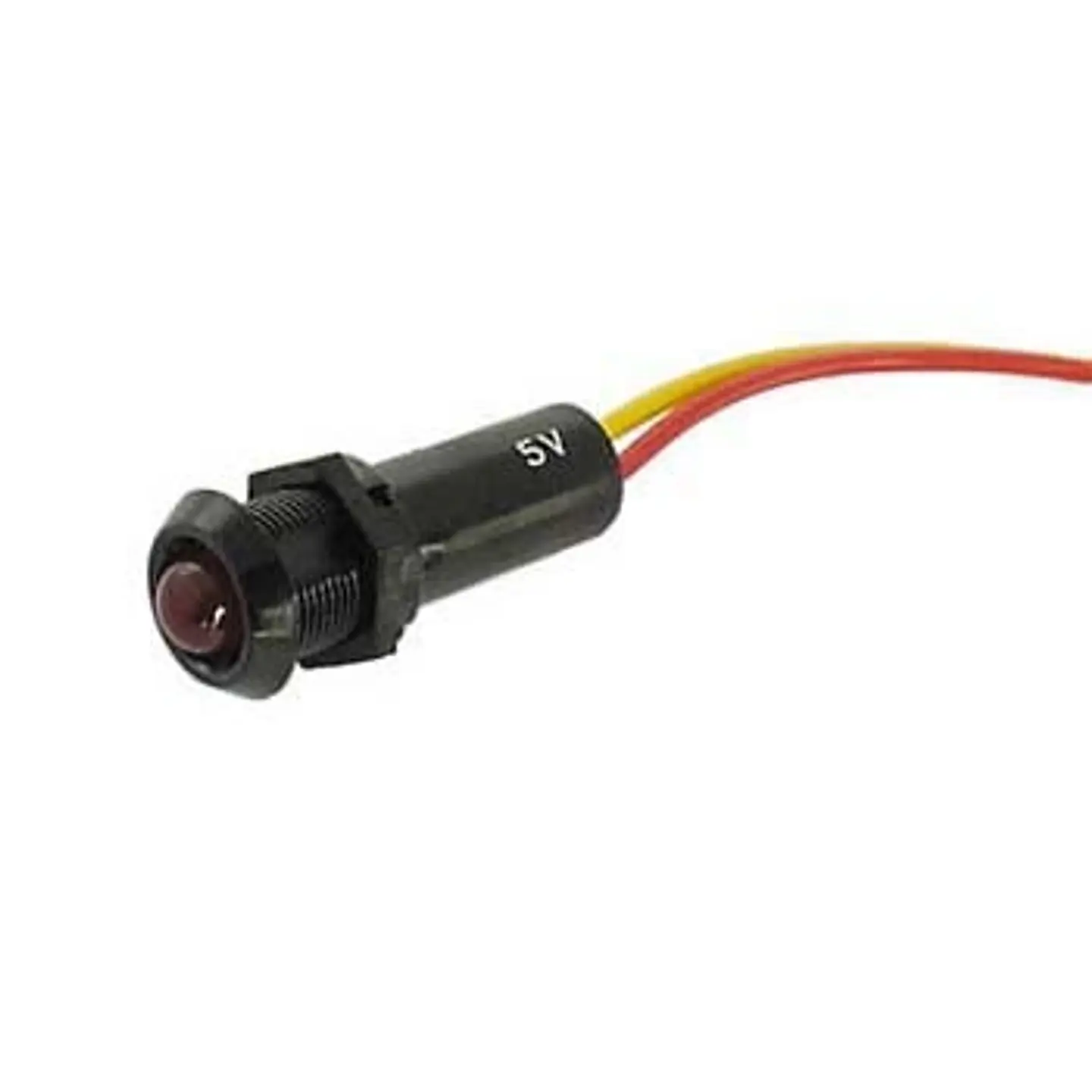 LED 5MM ALTO BRILHO VERMELHO 12V DC C/19CM CABO 1