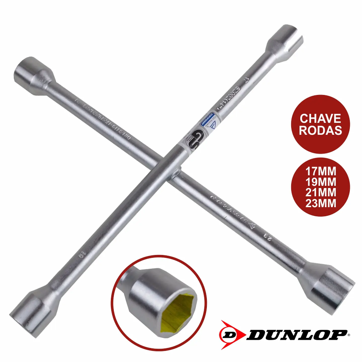 CHAVE DE RODAS EM CRUZ 17/19/21/23 DUNLOP 1