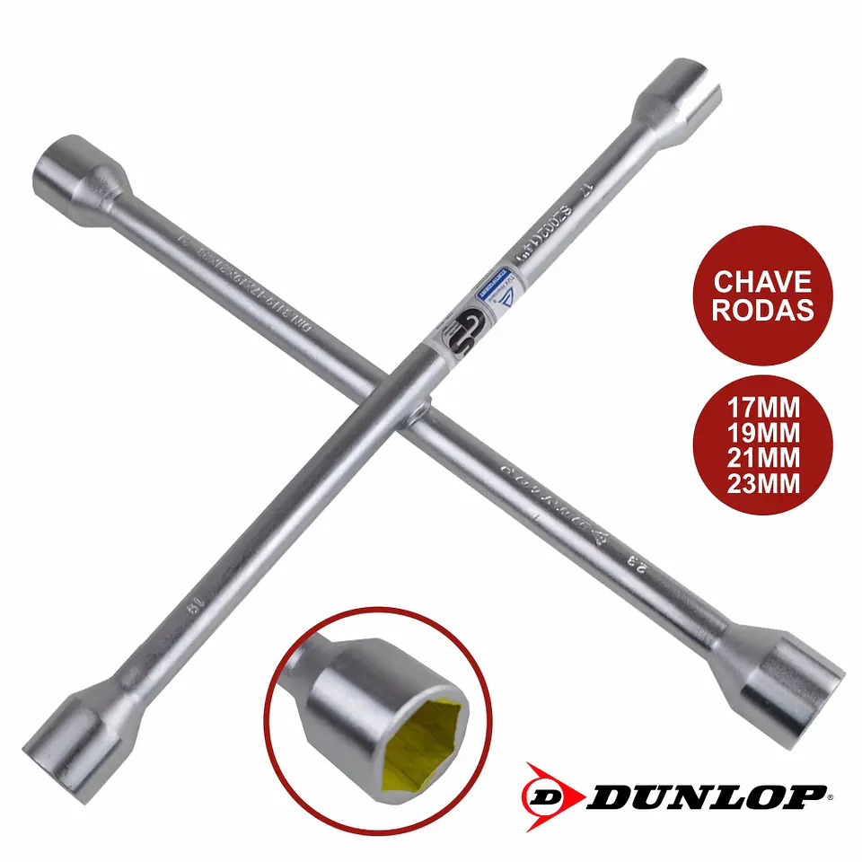 CHAVE DE RODAS EM CRUZ 17/19/21/23 DUNLOP 1